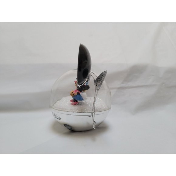 Mickey Mouse 2007 Snow Globe Ornament SNOW MAN LIKE MY MAN Bradford #A0909 COA - Picture 2 of 11